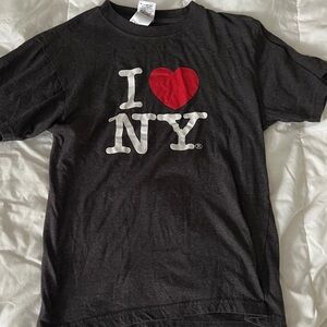 I Love NY T-Shirt Officially Licensed Unisex Tees SIZE SMALL GRAY